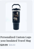Personalized Custom Logo 30oz Insulated Travel Mug thumbnail